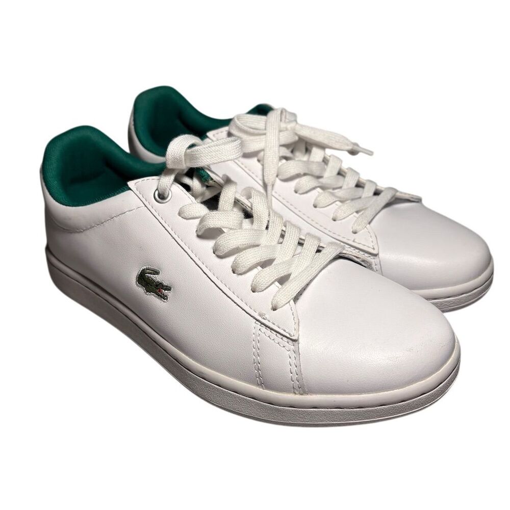 Lacoste’s Men's Hydez Leather Sneakers White Size 7 Casual Shoes